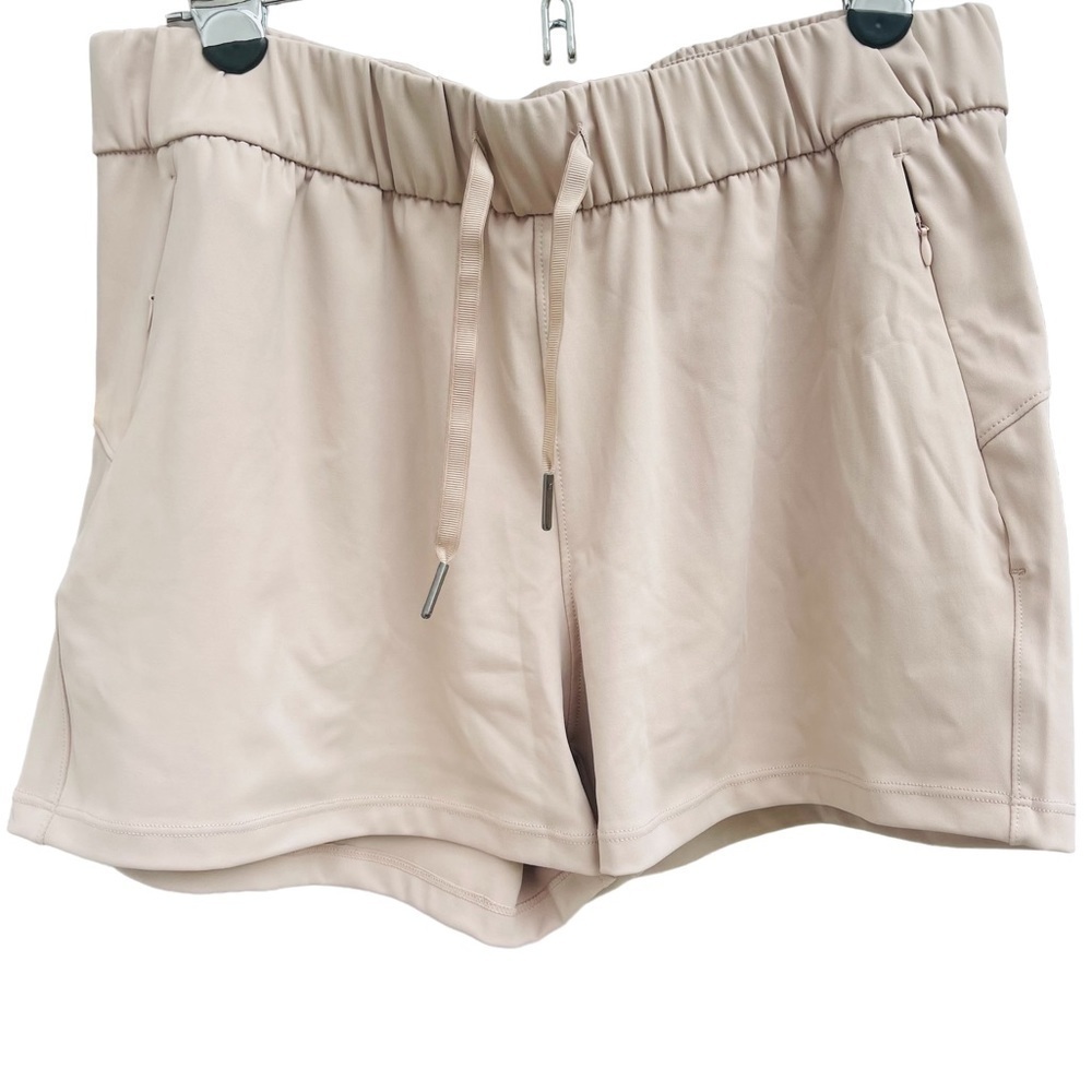 SUNZEL Pull-on drawstring shorts beige tan casual or dress up size 8